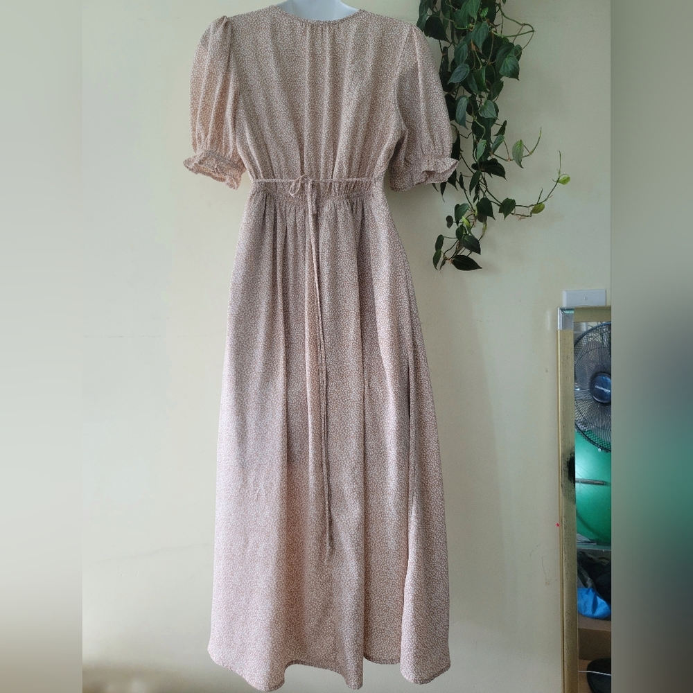 Sienna Sky Vintage style Puff Sleeve Dress Sz.S - Picture 4 of 14
